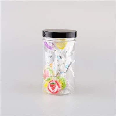 Zwarte plastic doorzichtige potten
